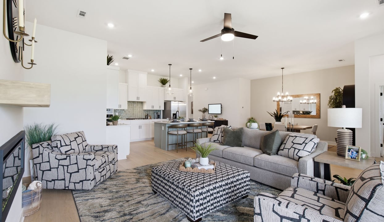 Living, Kitchen, and Dining