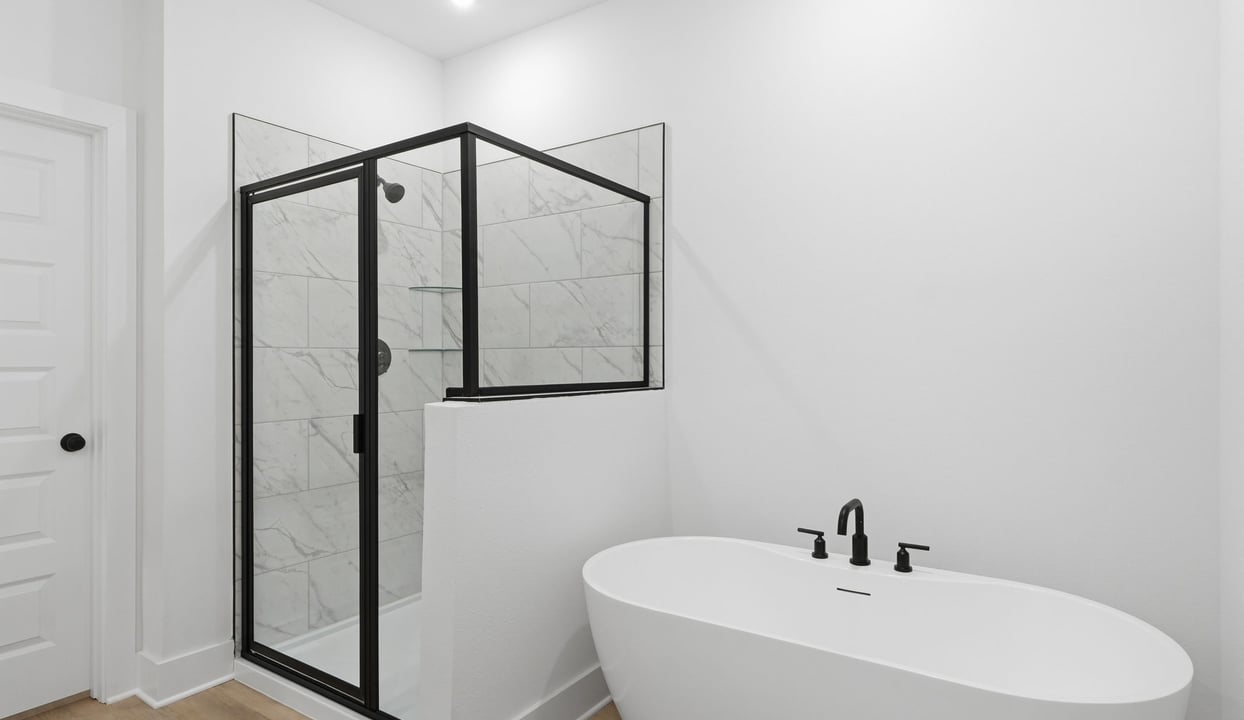 Primary Shower and Tub