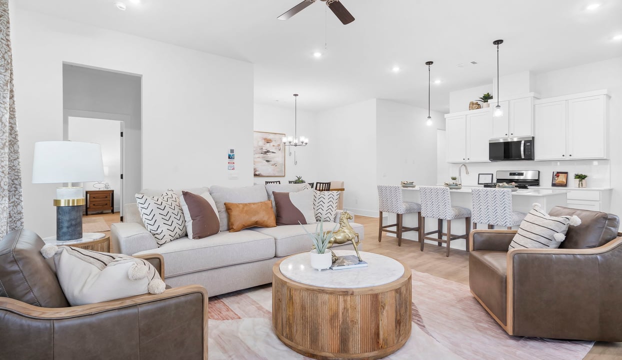 Living, Kitchen, and Dining