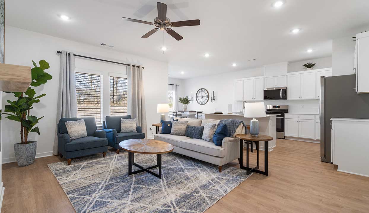 Living, Kitchen, Dining