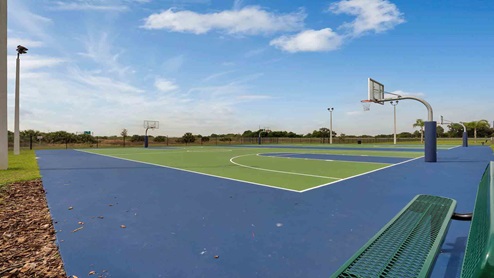 Outdoor basketball court Amenity.