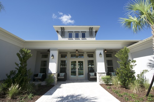 Entrance to clubhouse.