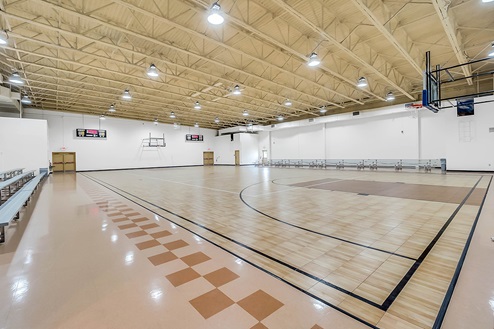 Basketball court amenity.
