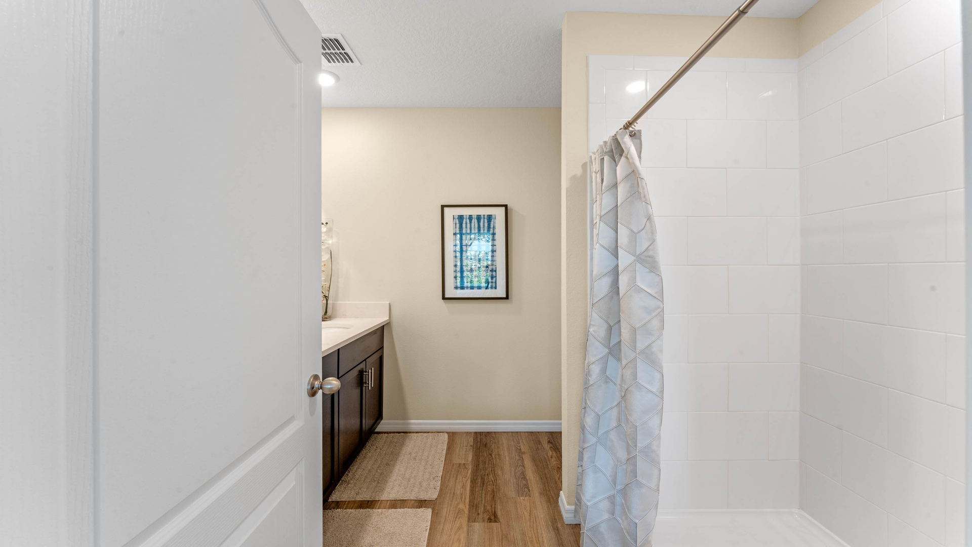 entrance to bathroom