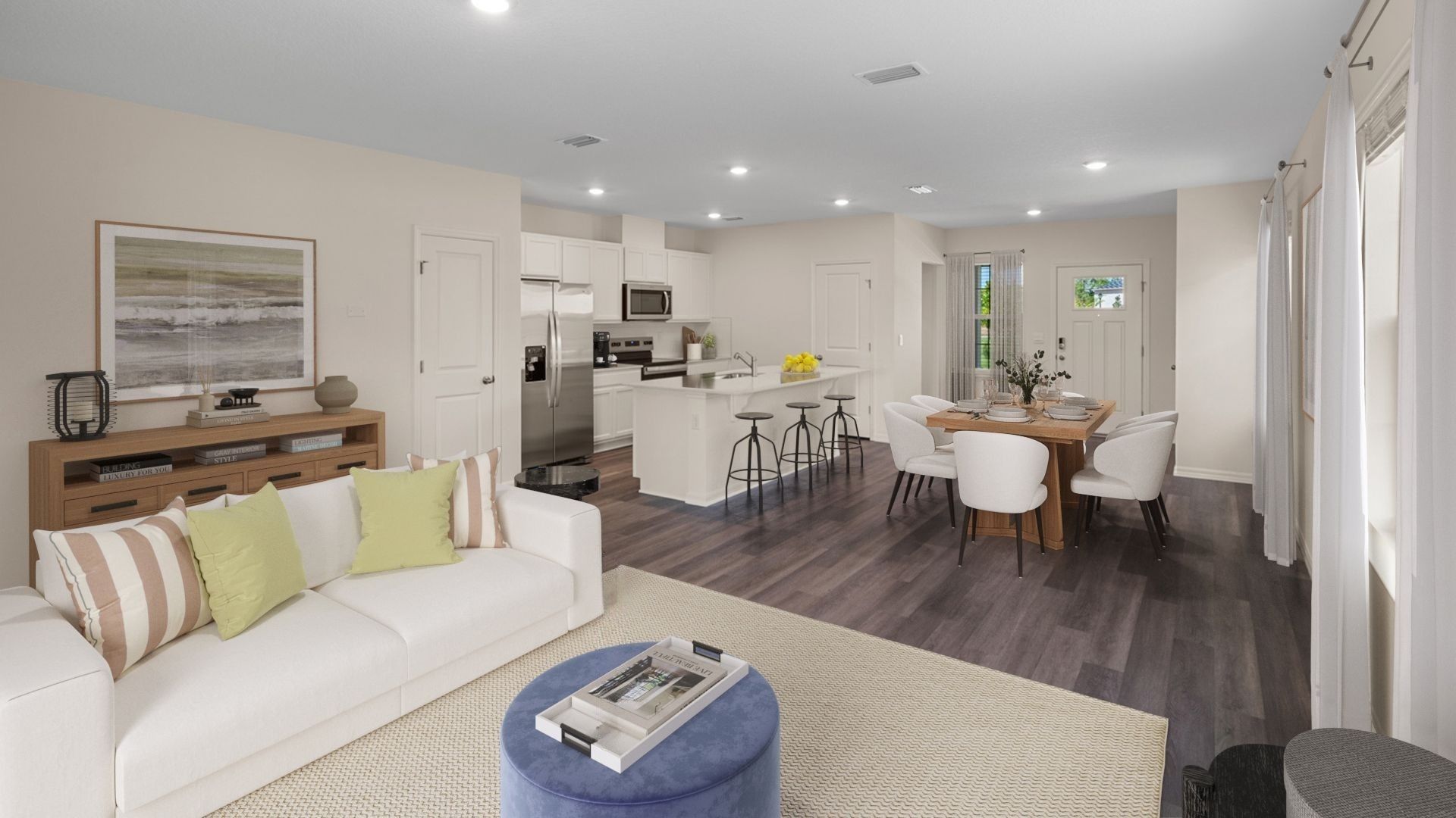 Living area with RevWood Select flooring