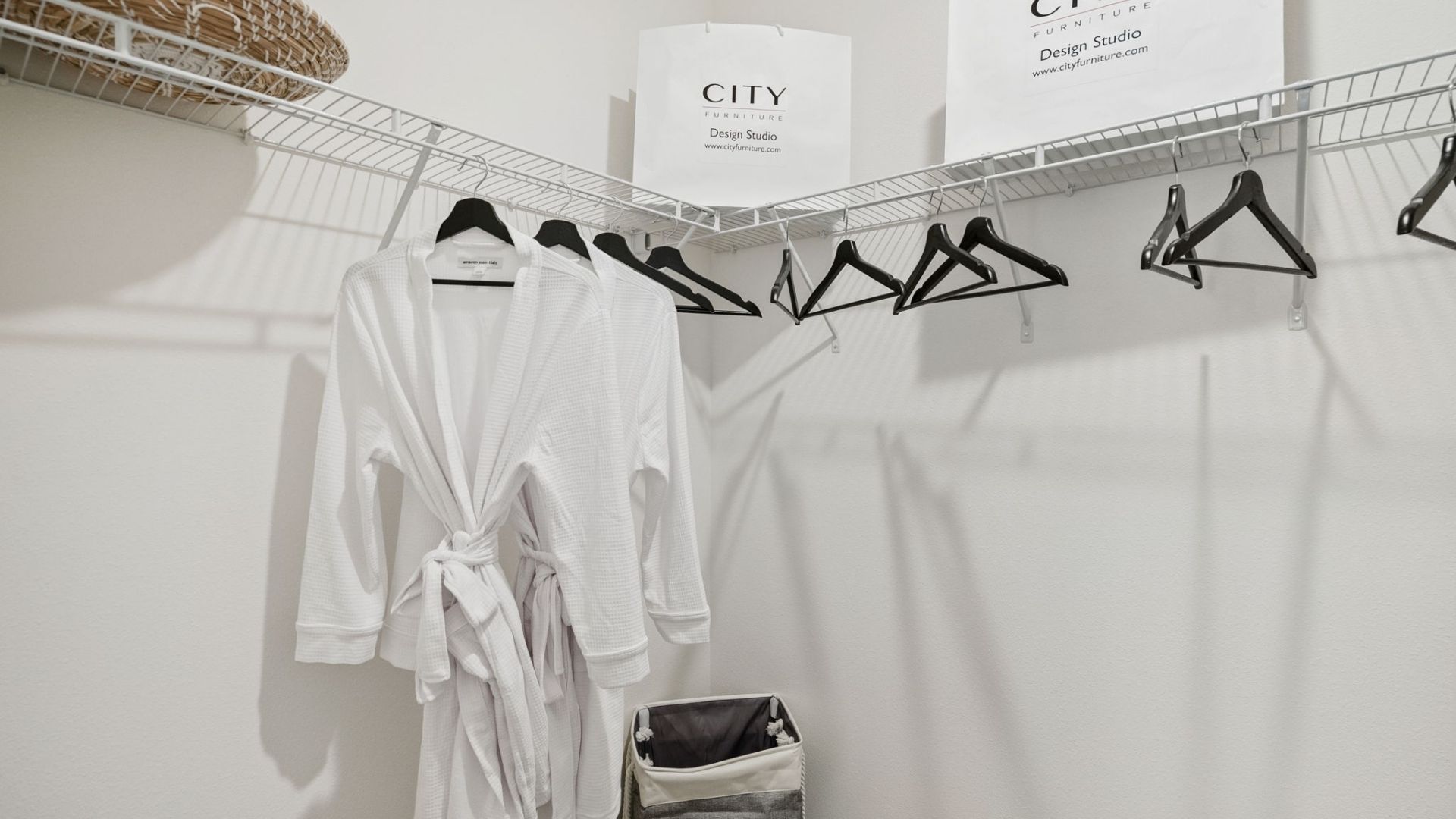 spacious walk-in closet