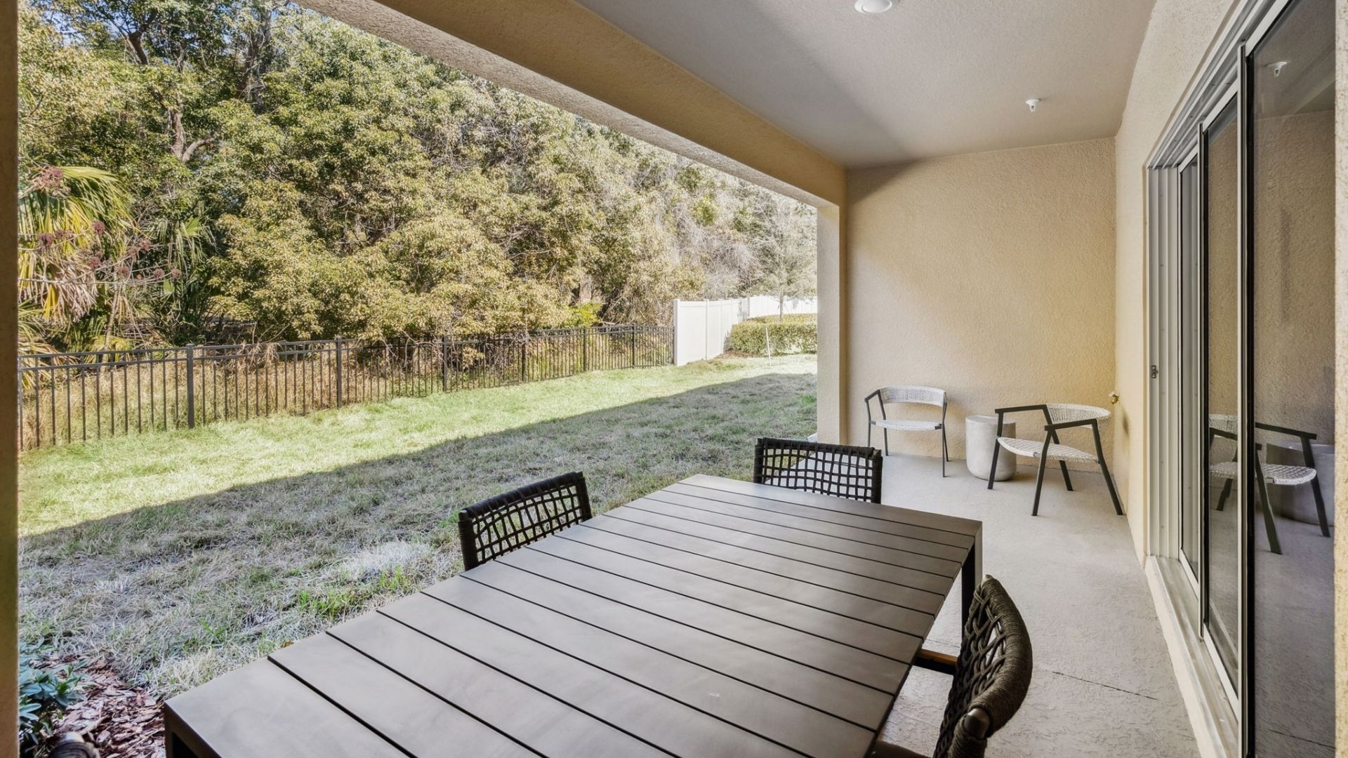 rear of home