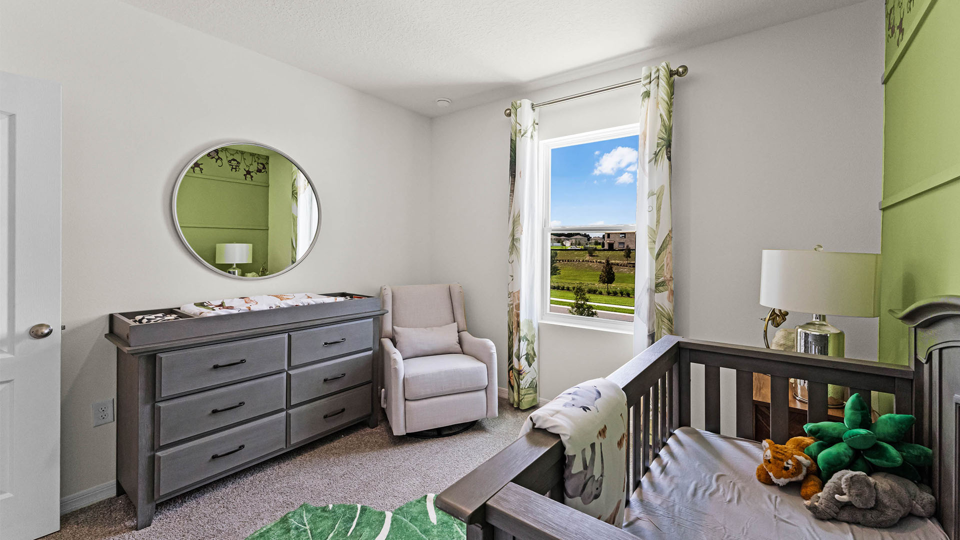 spacious guest bedroom