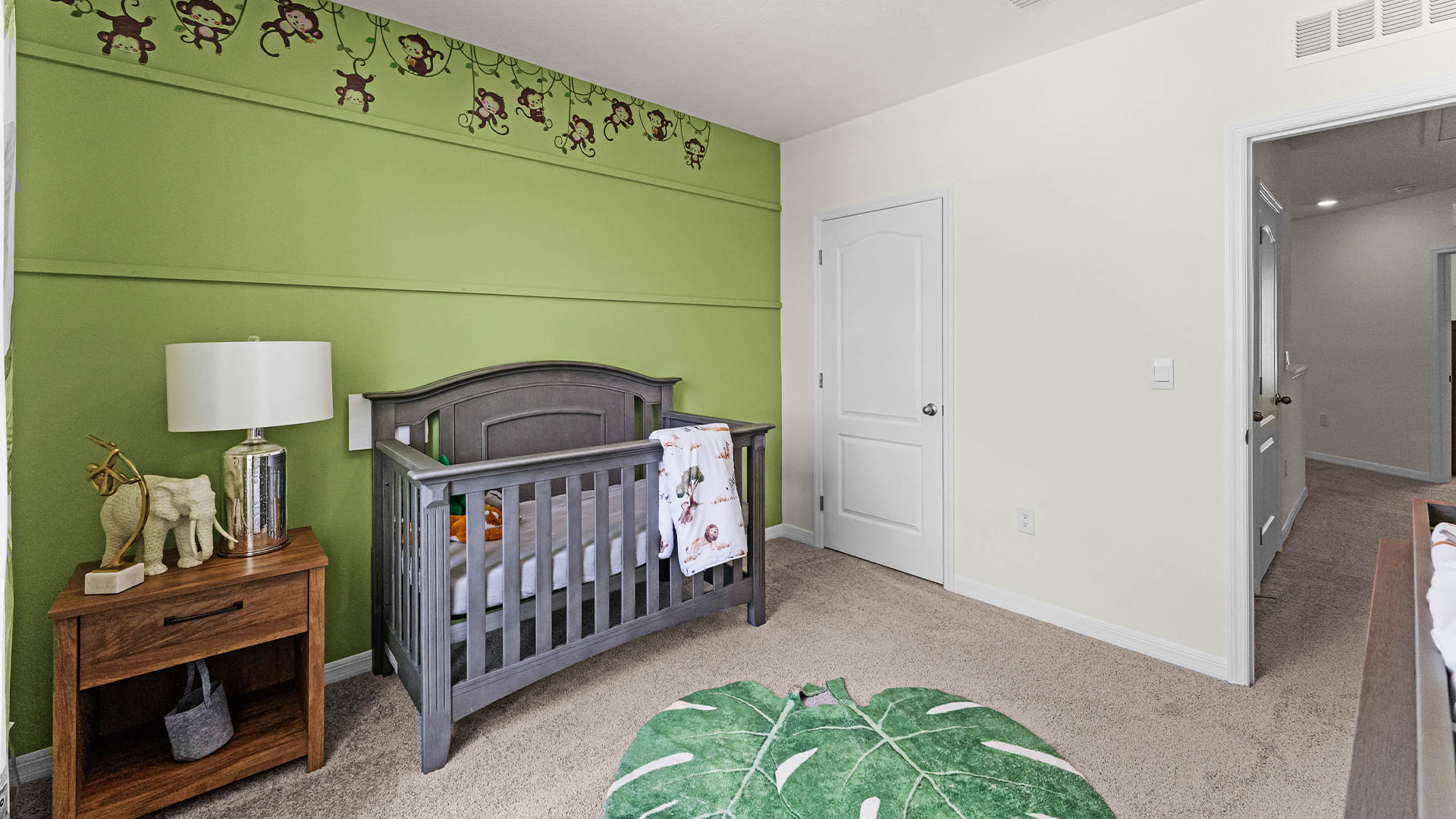 spacious guest bedroom