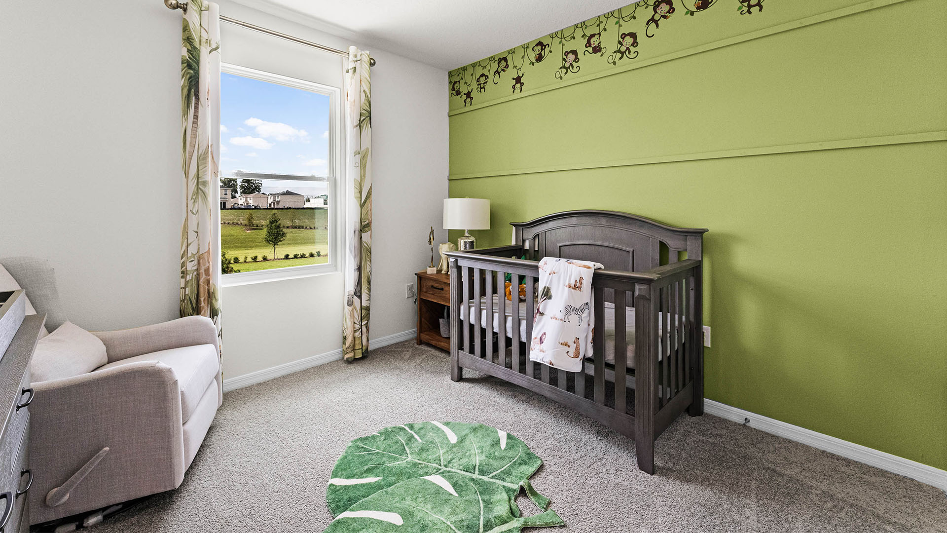 spacious guest bedroom