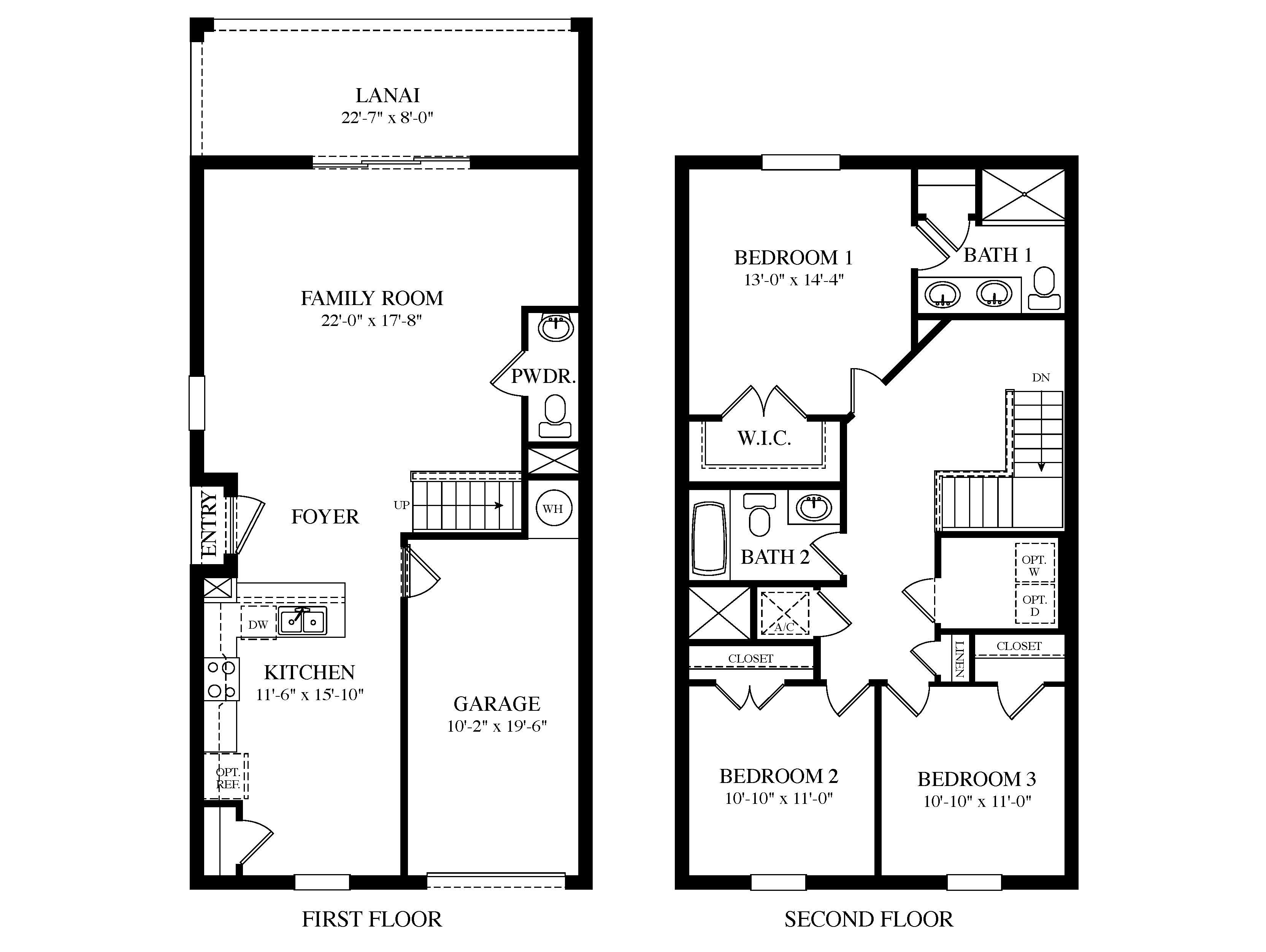 kelsey townhome floorplan