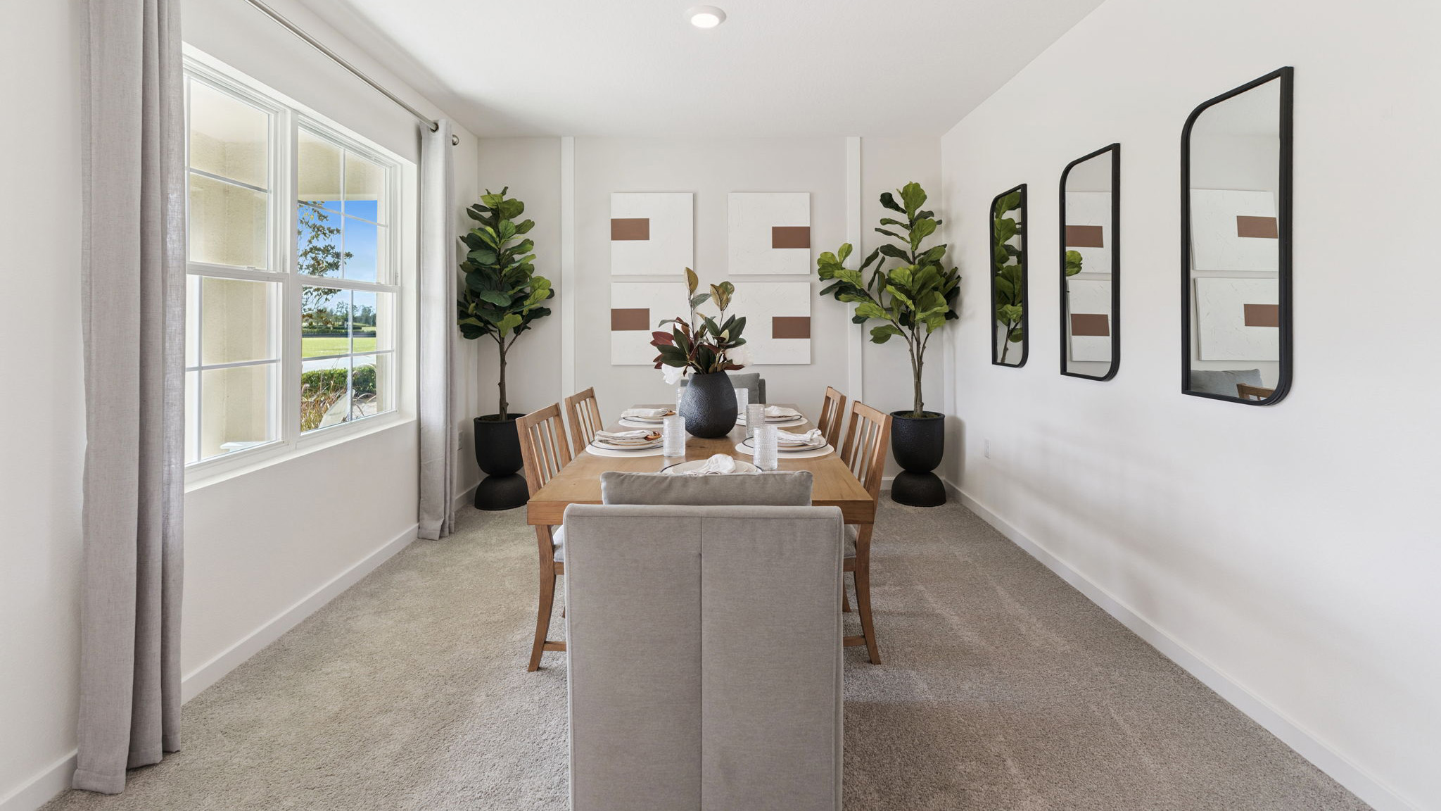 dining room table with seating