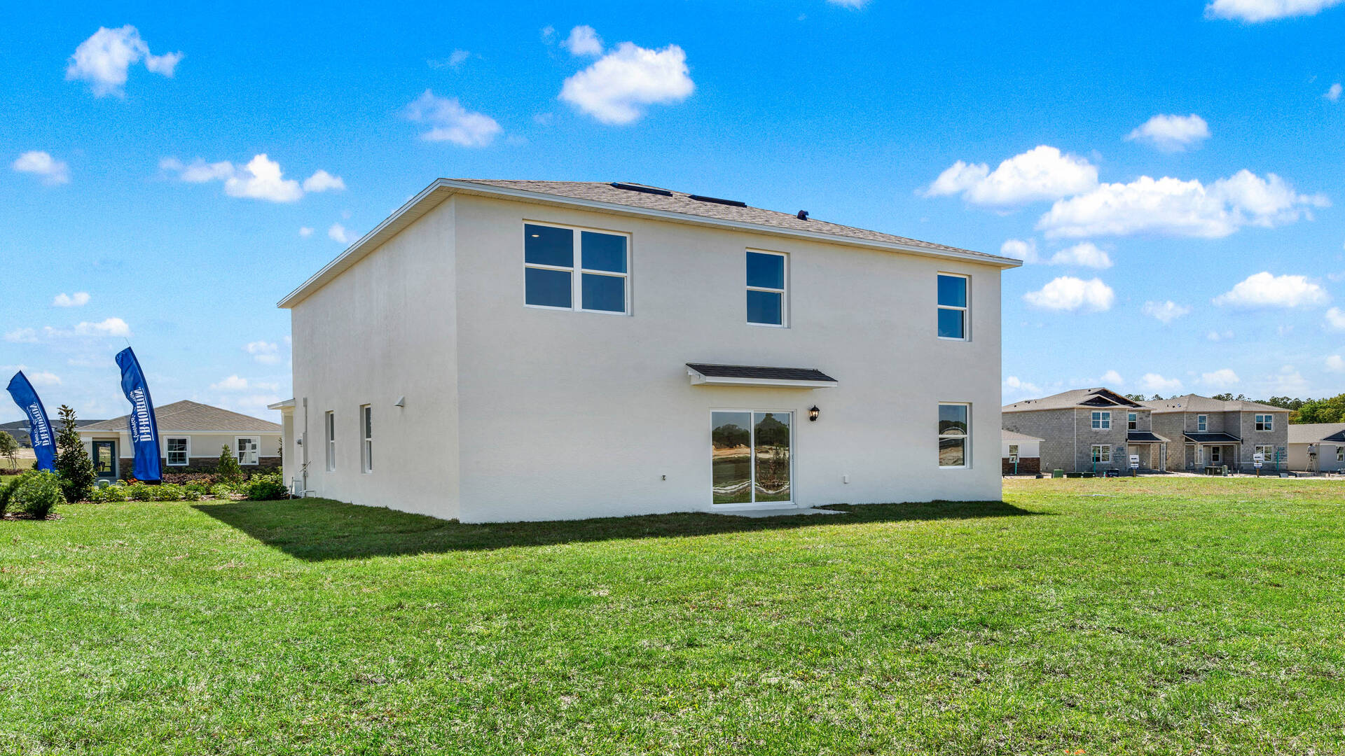 rear of home