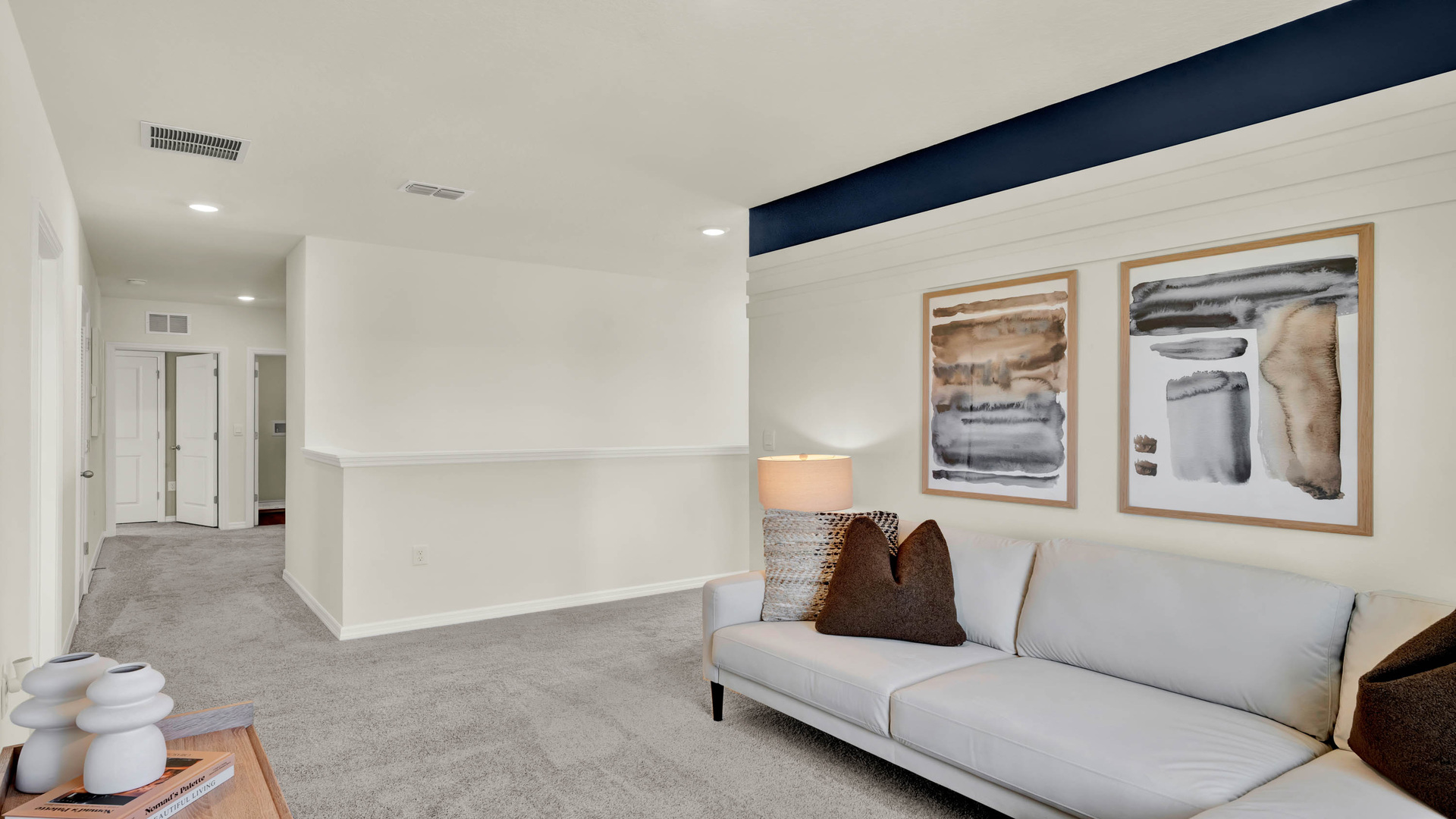 Multi-purpose open area perfect for entertaining, work or play.