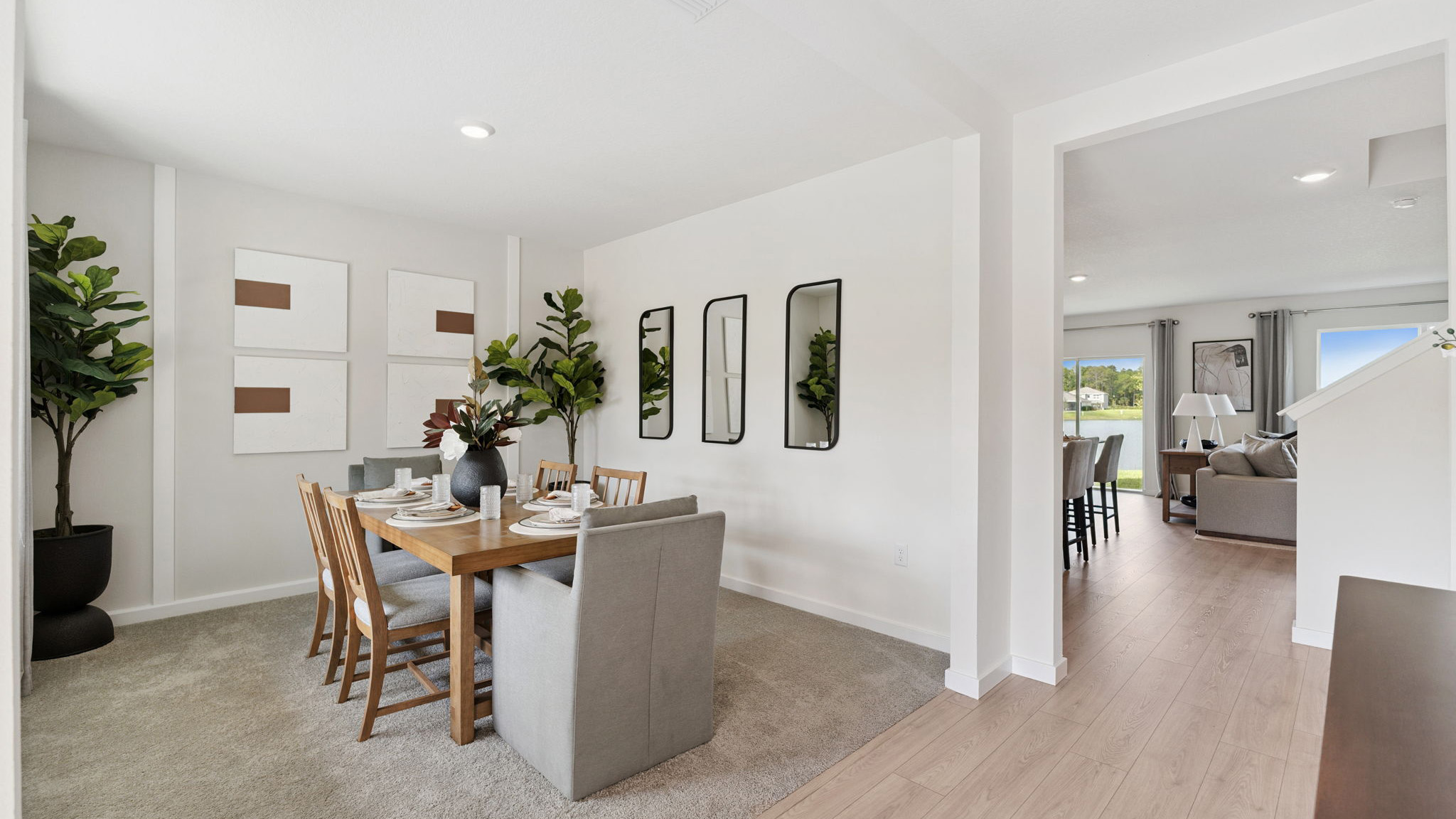 dining room table with seating