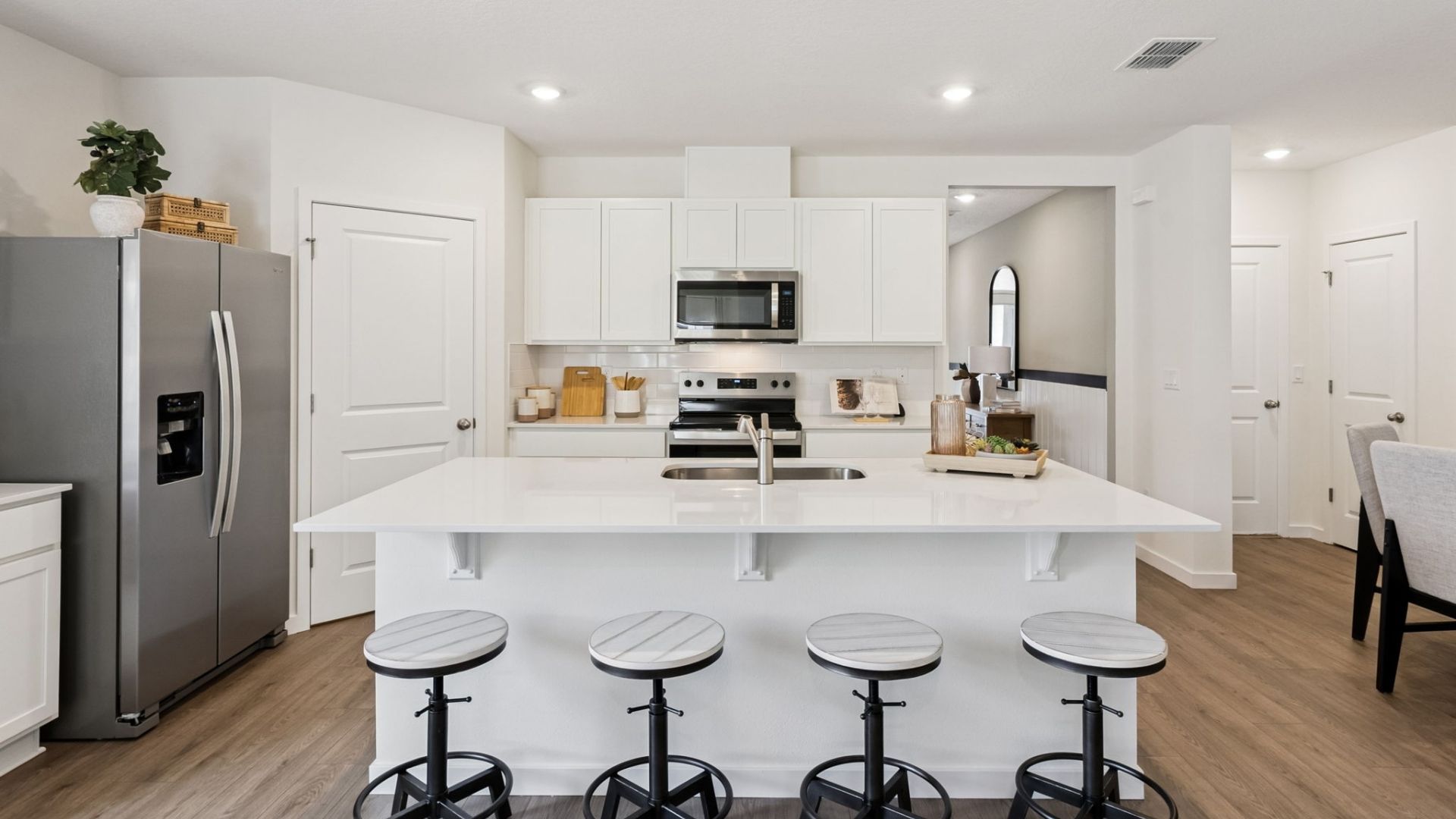 dining room table with seating