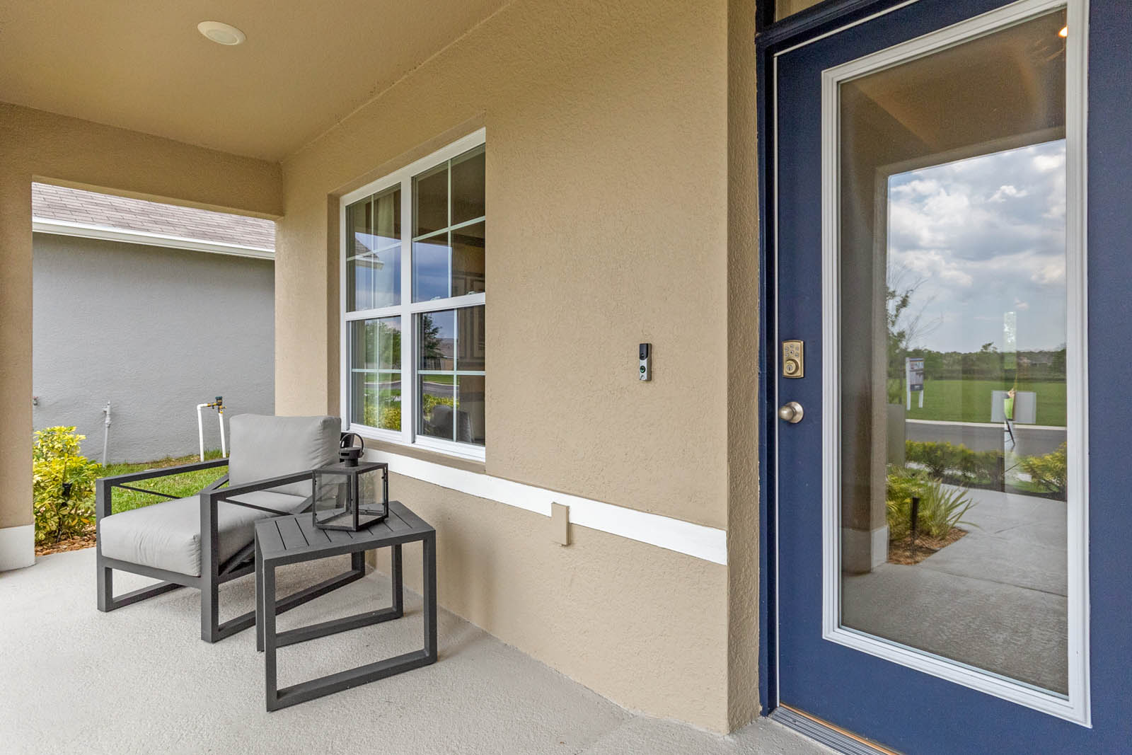 front patio with furniture