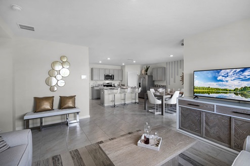 Living room infront of the master bedroom