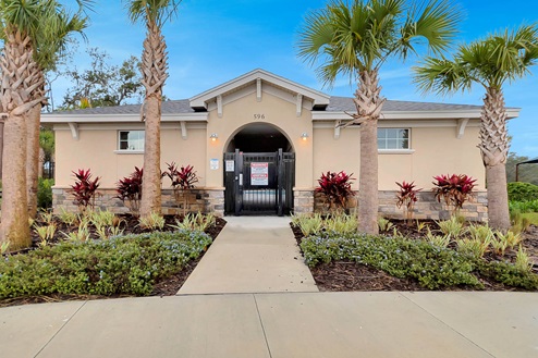 Cabana at pool amenity in Horse Creek at Crosswinds