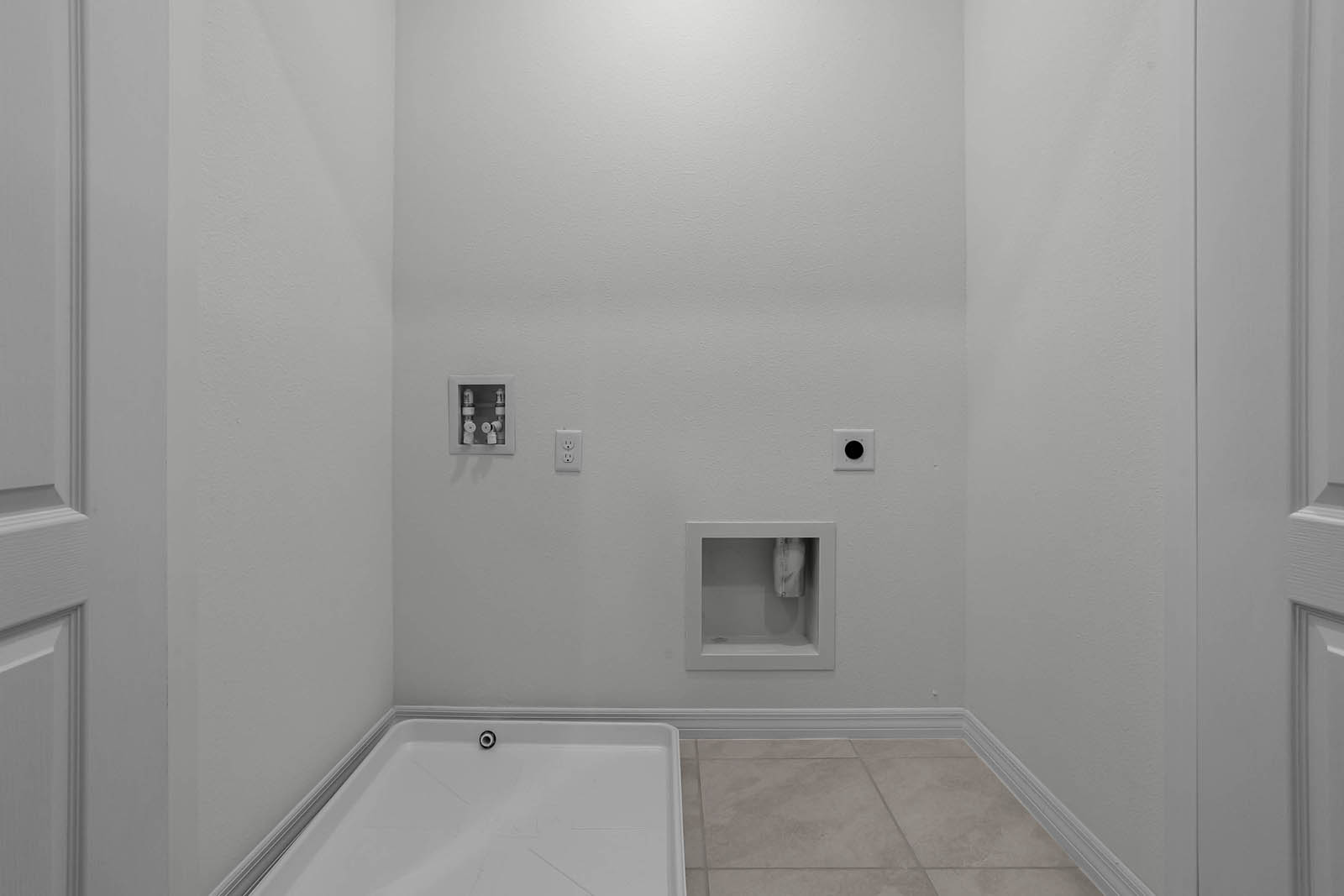 Upstairs laundry closet