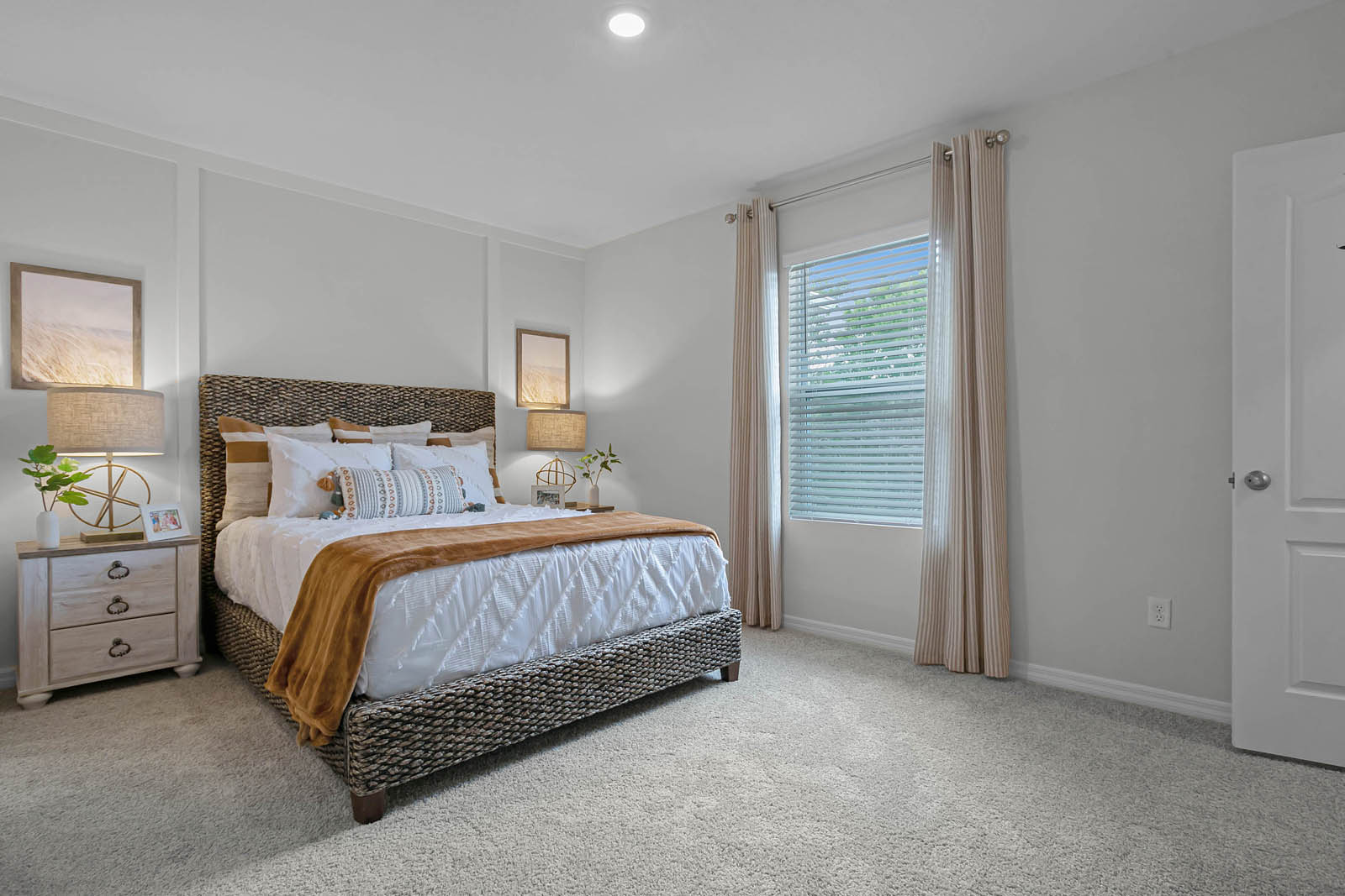 Primary bedroom with king size bed