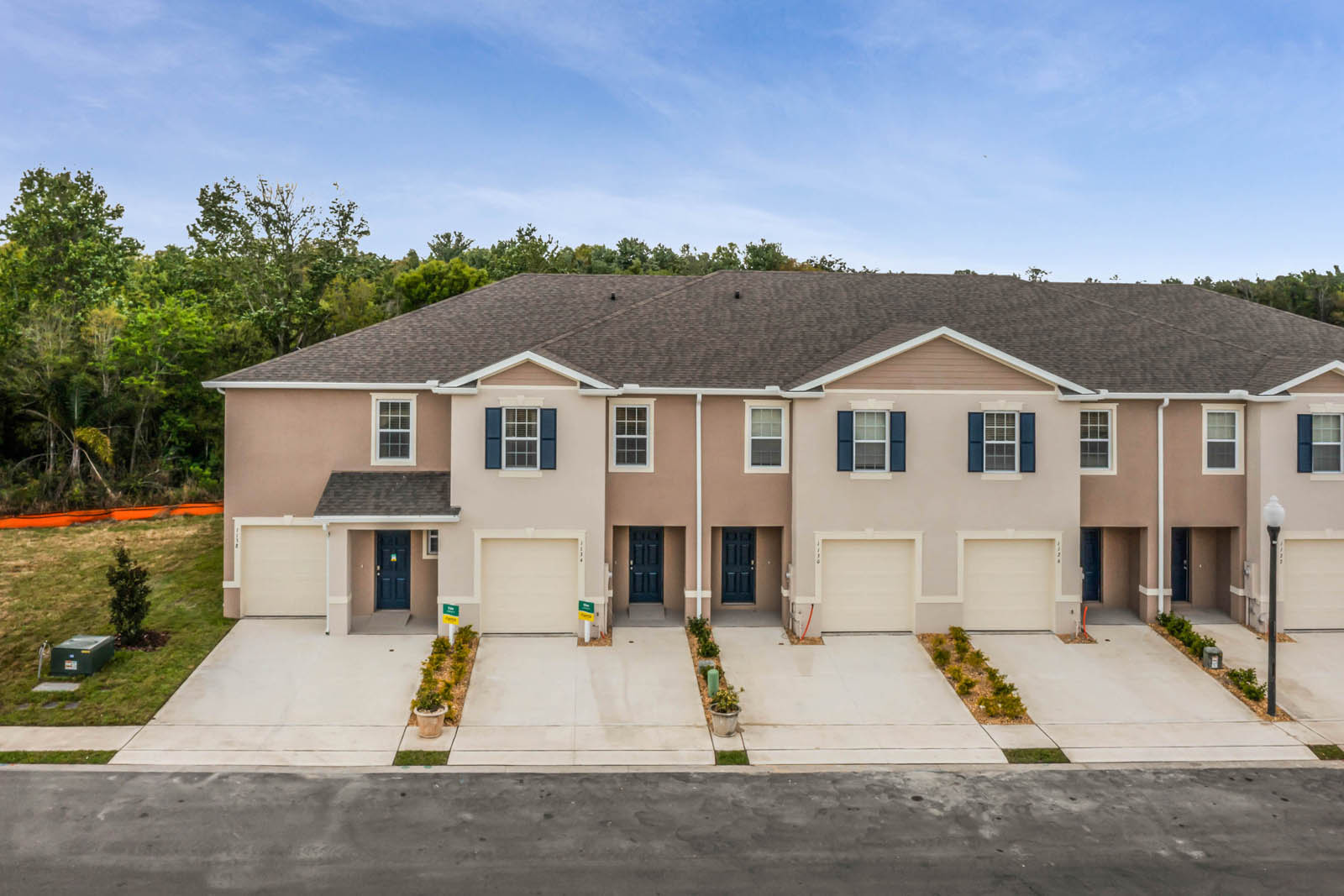 Two-story townhome with one-car garage