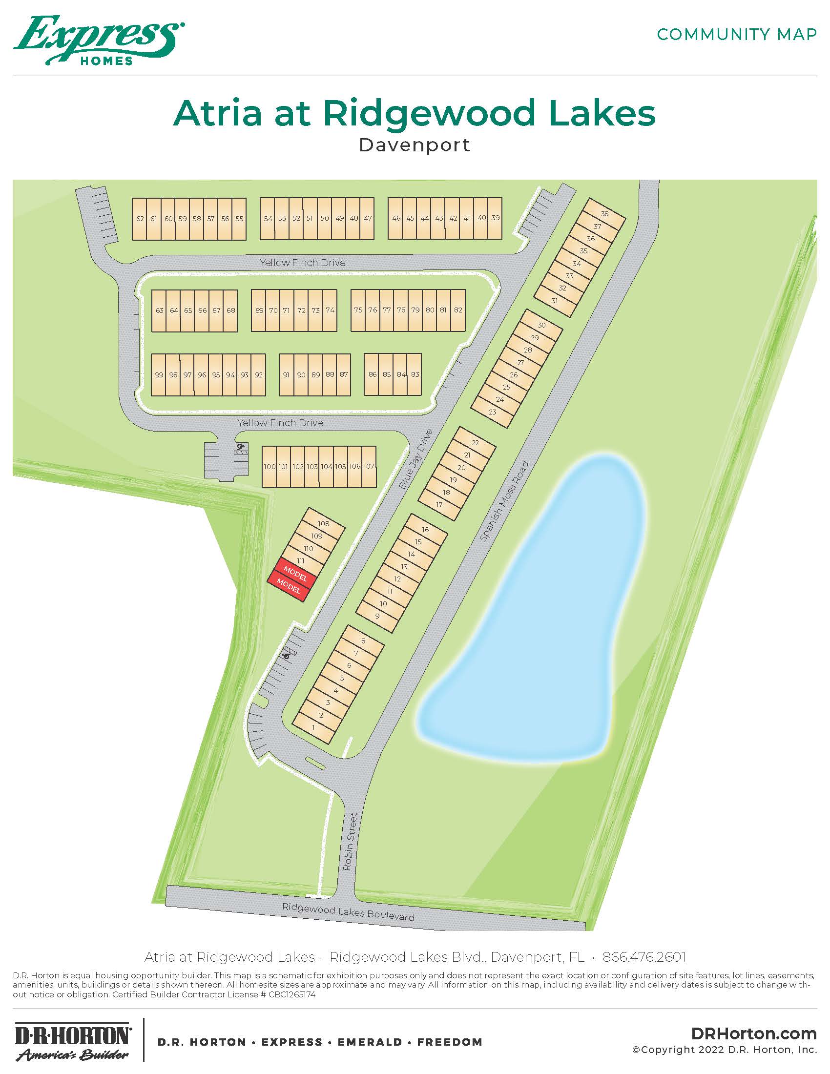 New Homes in Atria at Ridgewood Lakes Davenport, FL D.R. Horton
