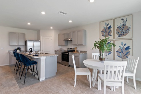 Kitchen and dining nook