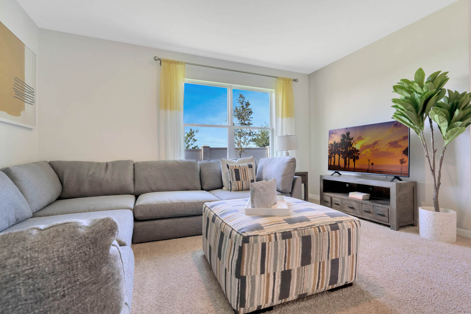 Living room space coffee table