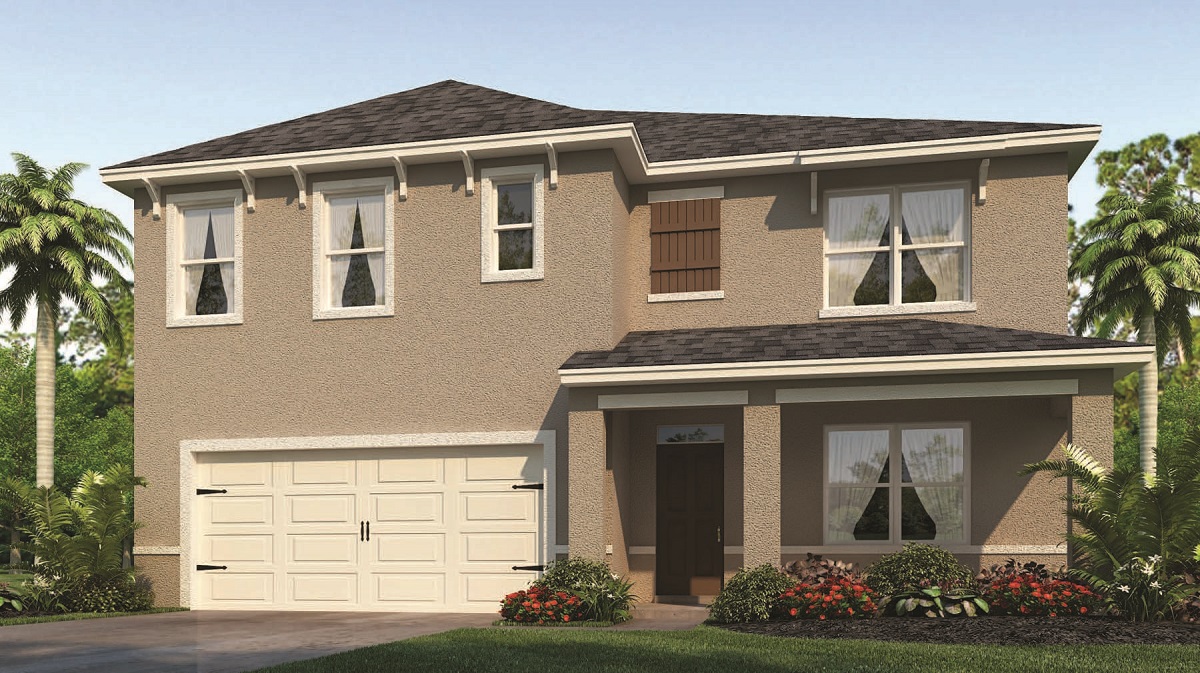 Rendering Exterior image of two story single family home