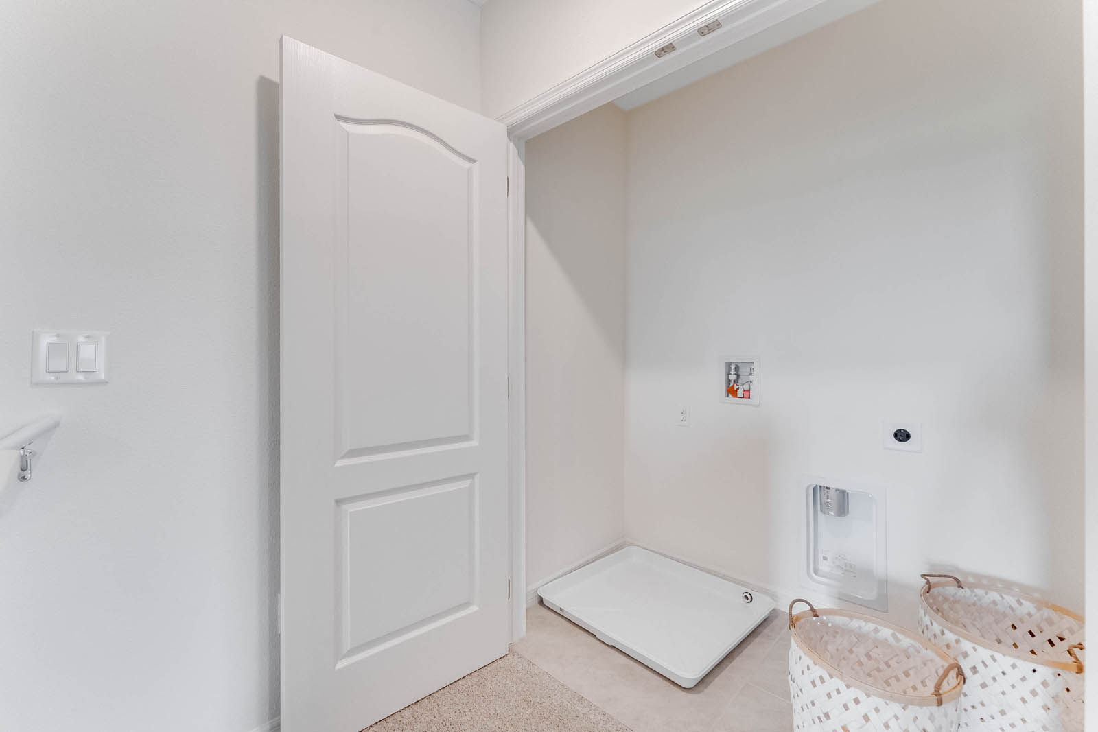 Upstairs laundry closet