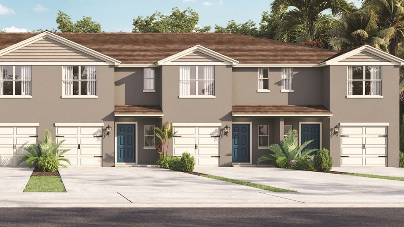 Two Story townhome rendering image