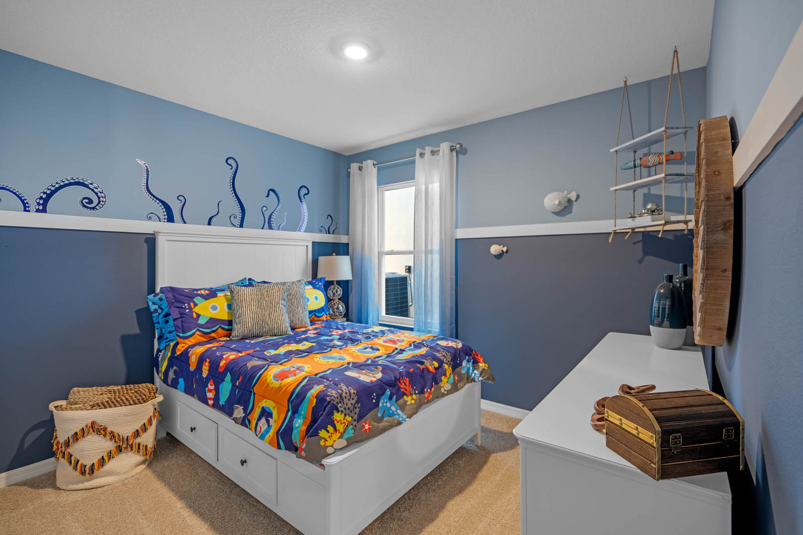 kids bedroom with window