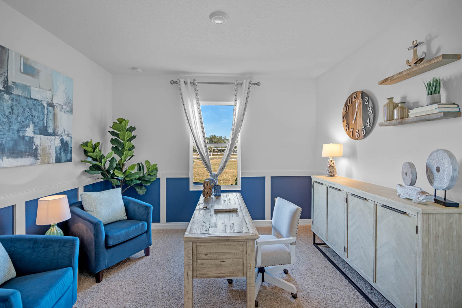 office space with desk and chair