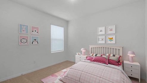 Kids room with bed