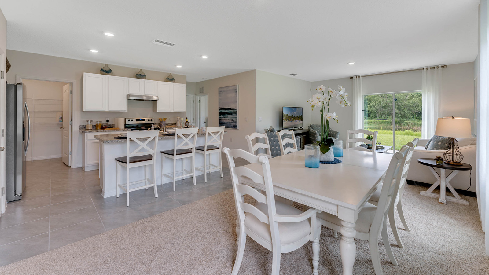 Dining table near the window