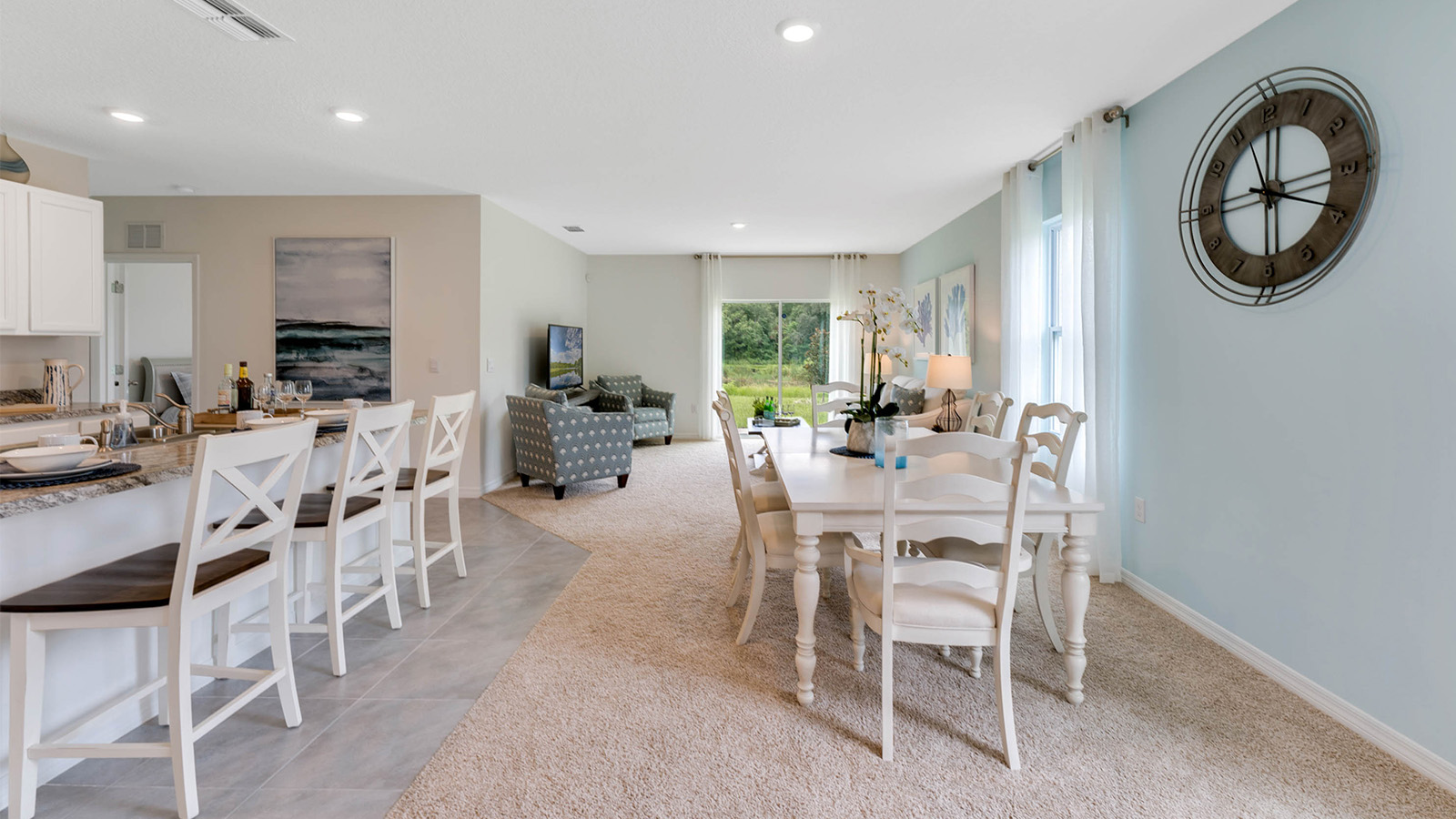 Dining table near the window
