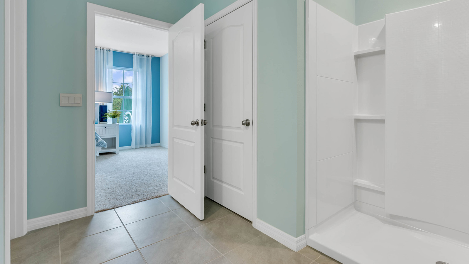 Master bathroom walk in shower