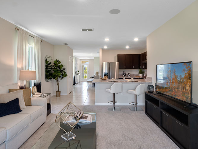 Open concept living room