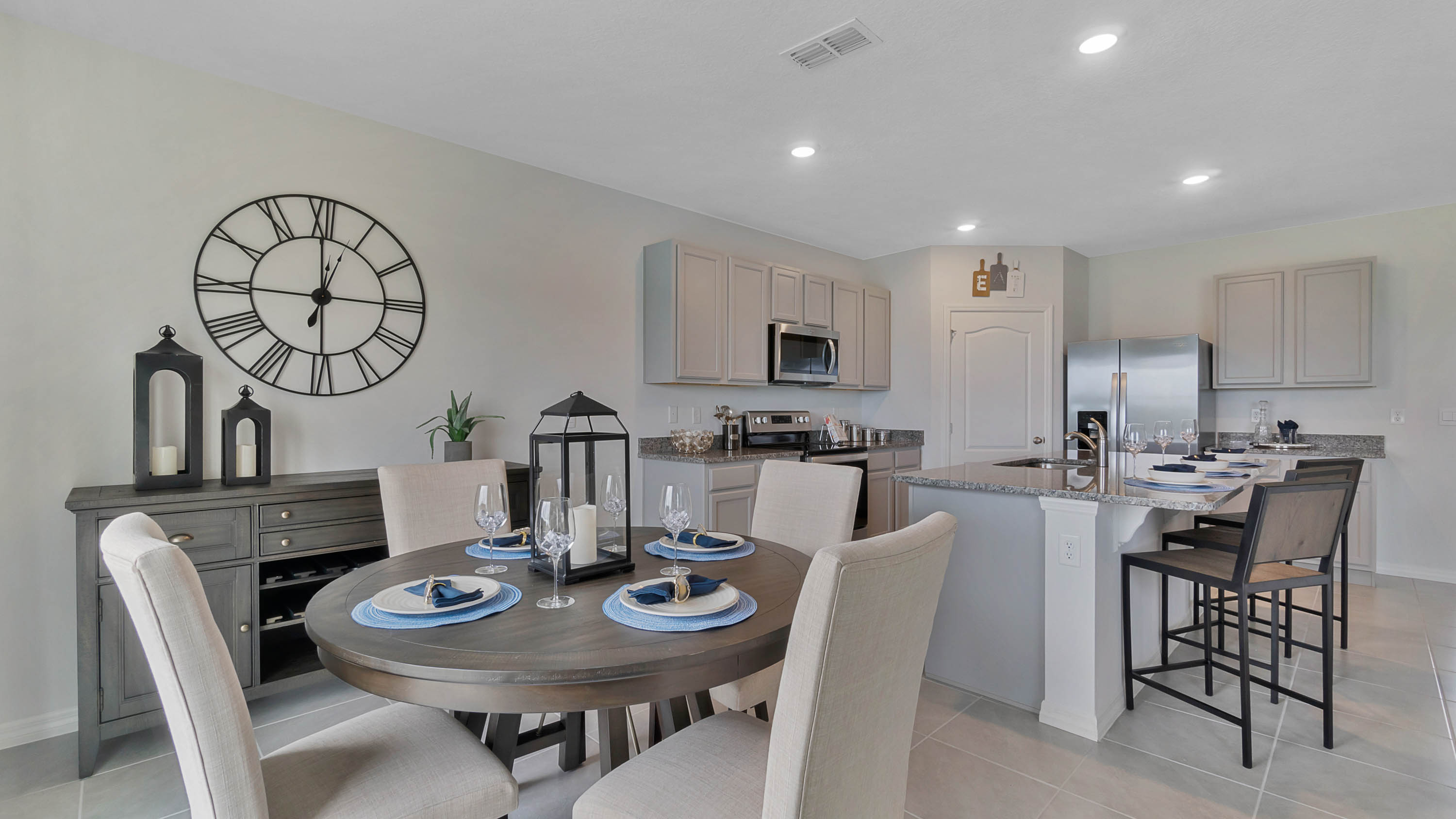 small dining table beside the kitchen
