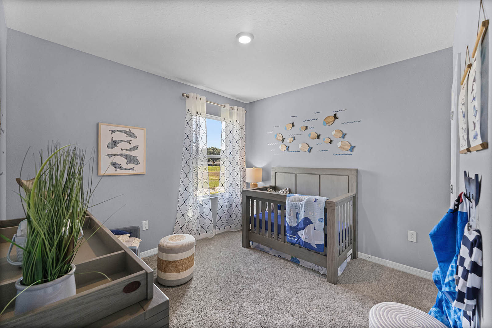 Guest bedroom turned into a nursey room