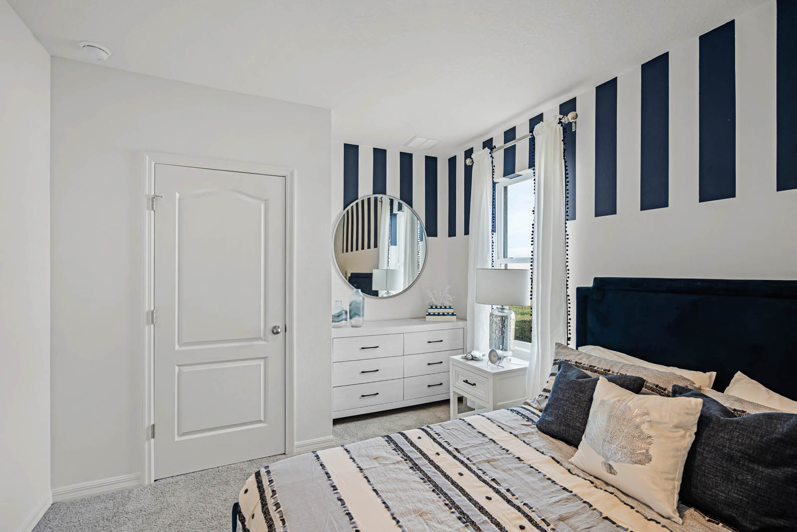 Downstairs bedroom with closet space