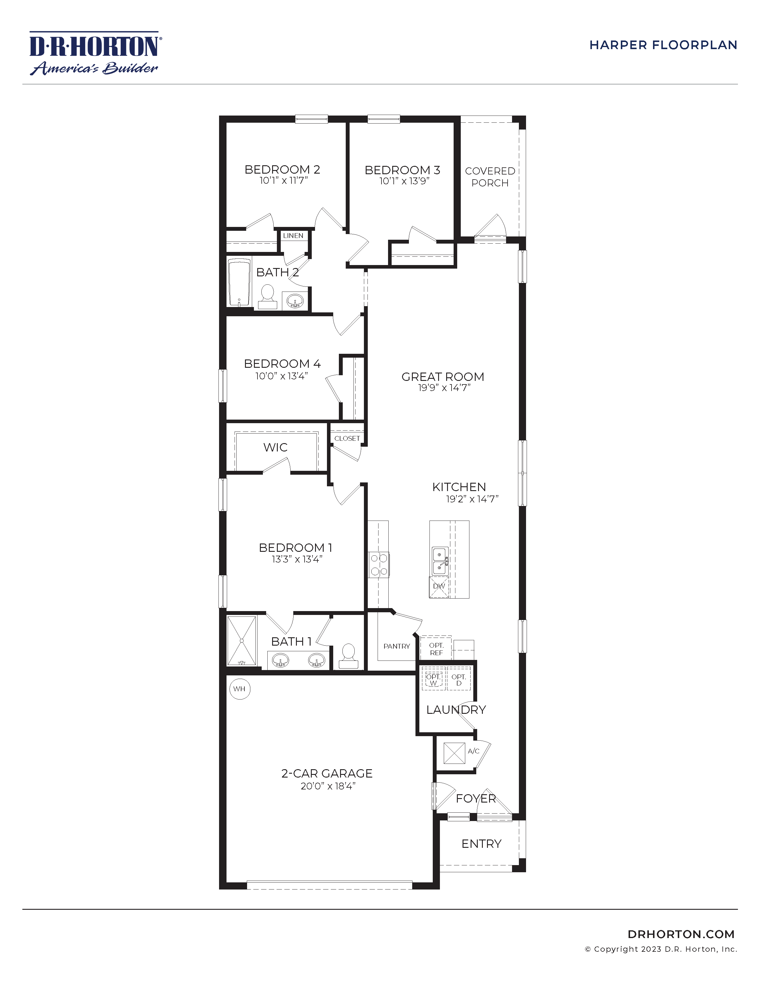 Floor Plan in Millstone | Lakeland, FL | D.R. Horton