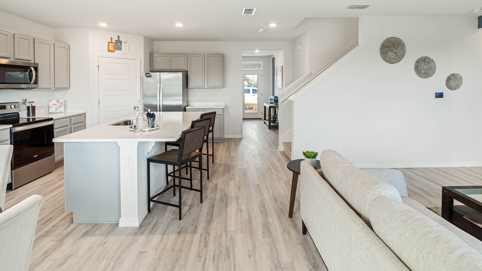 Kitchen and entry way