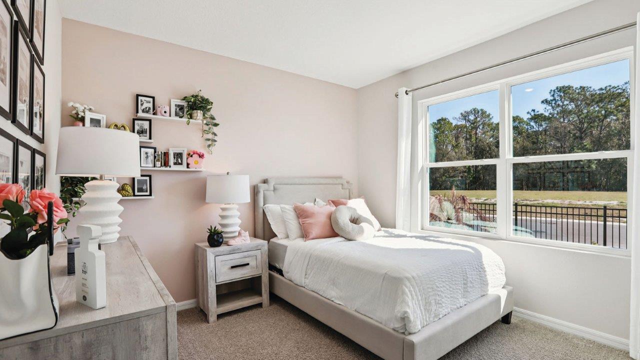 guest bedroom decorated