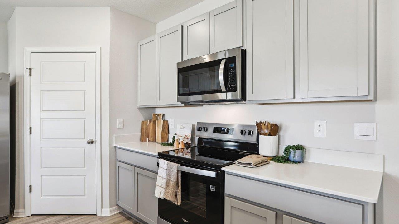 kitchen with stainless steel appliance