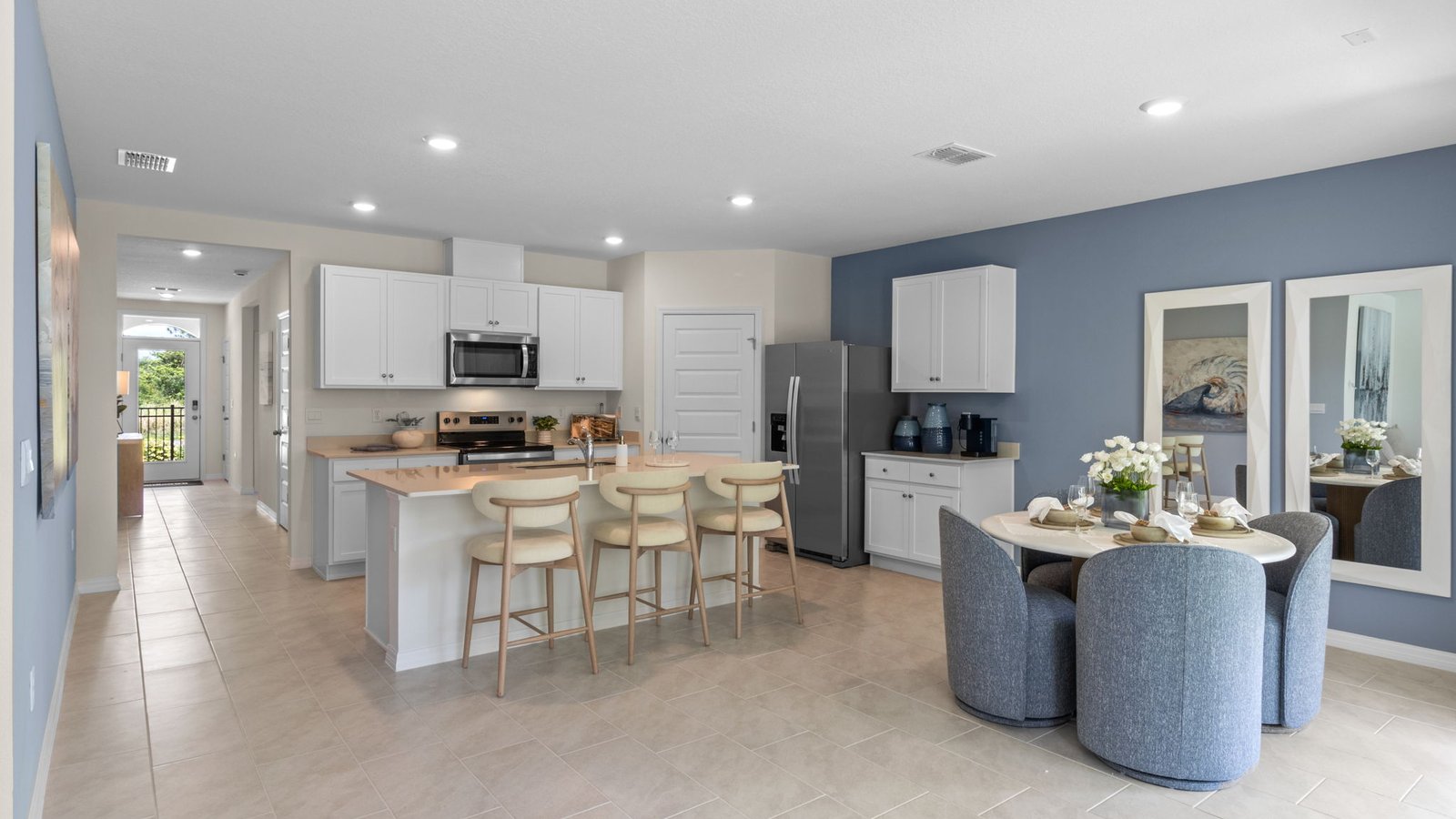 Kitchen and dining room