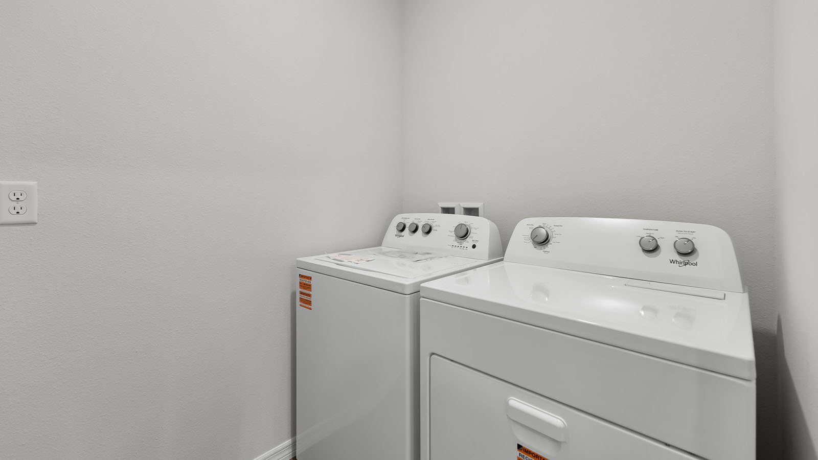 Laundry room with washer and dryer