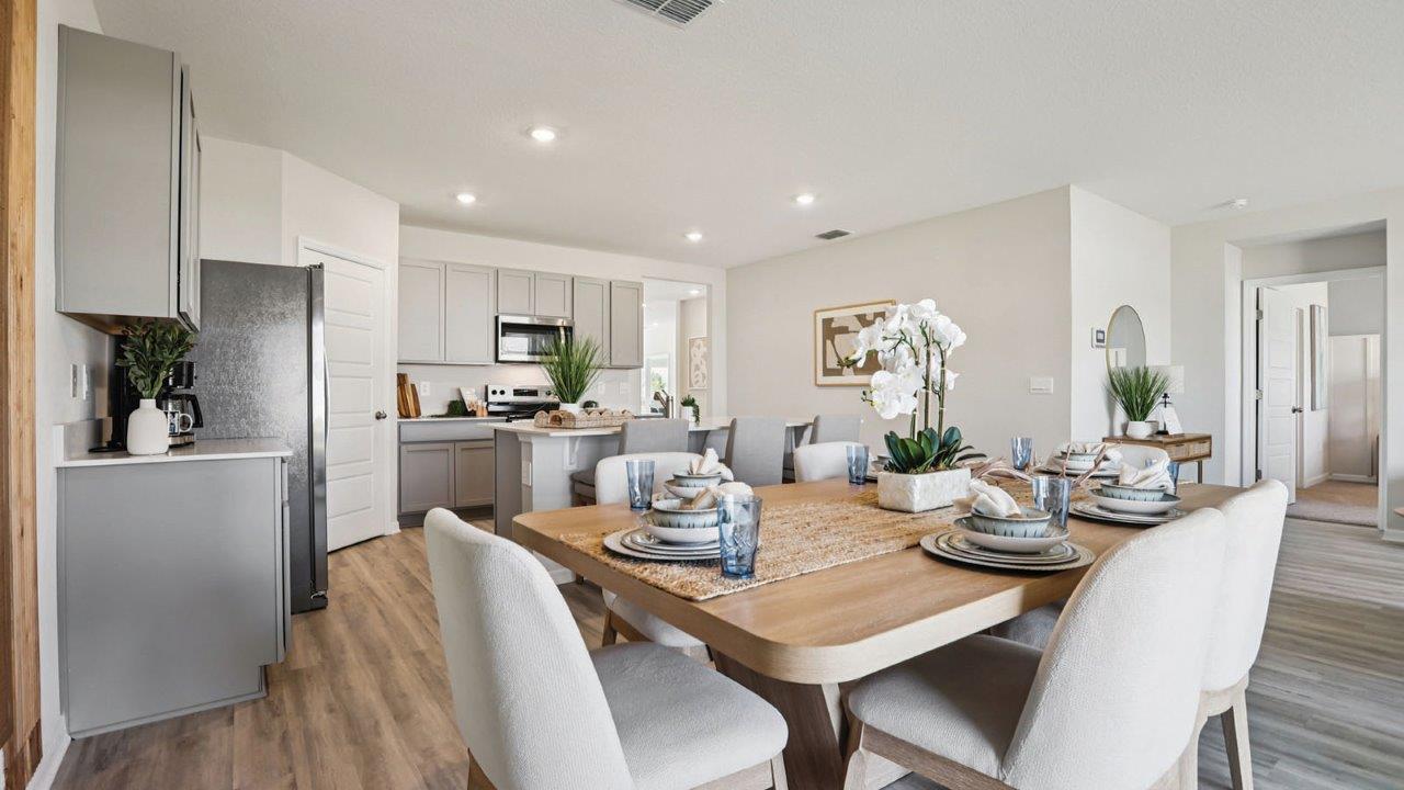 dining room with large table and chairs