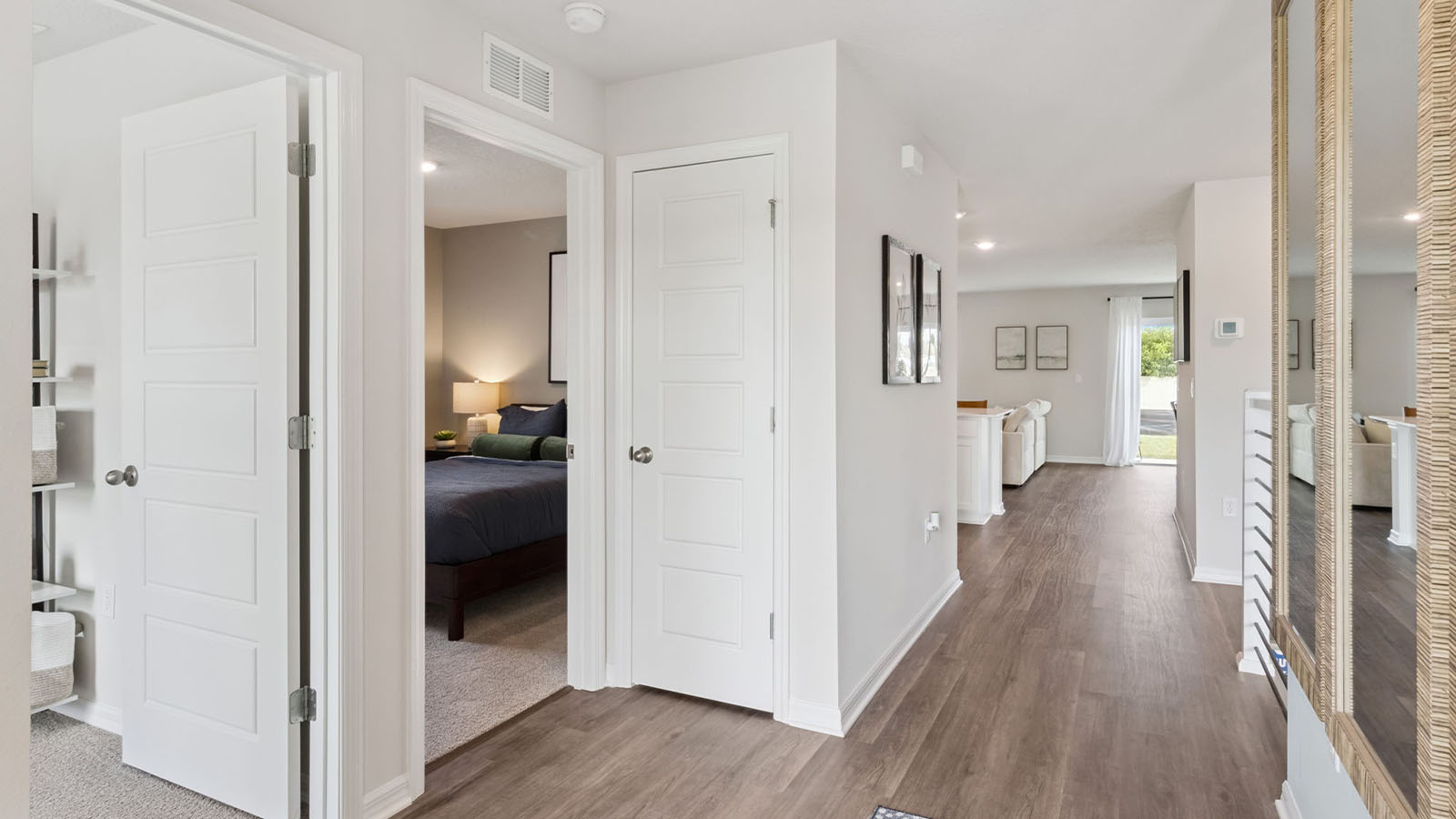 Entry way of home with luxry vinyl flooring